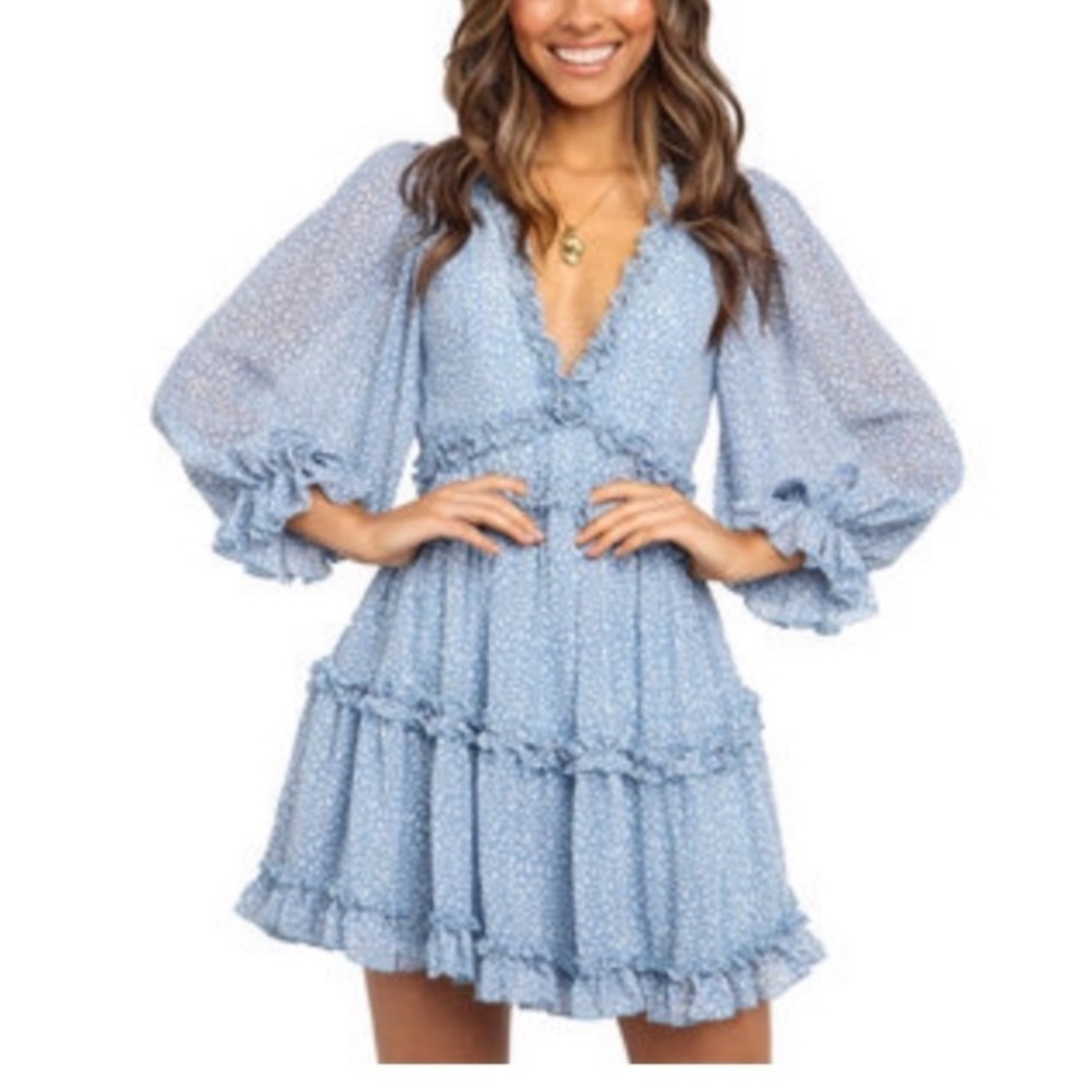 saints + secrets flowy mini dress
